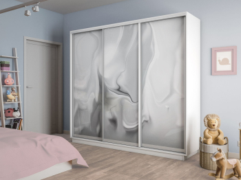 Шкаф-купе Экспресс 3-х дверный Фотопечать Шелк Стекла 240х45х220