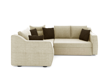 Диван-кровать угловой Френсис дельфин, рогожка