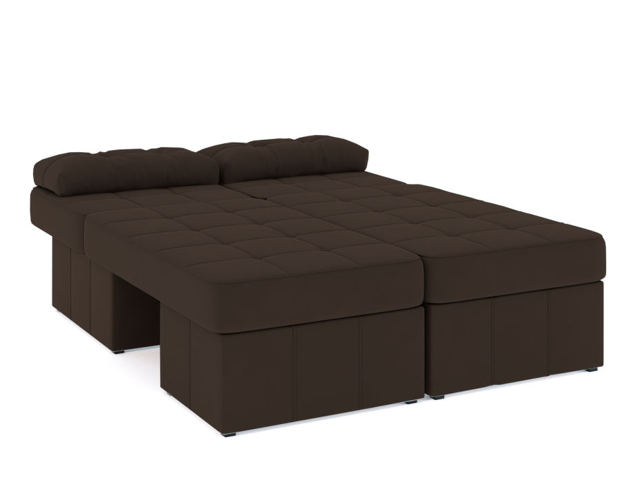 Диваны угловые в гостиную, Диван-кровать угловой Оливер Люкс еврокнижка-трансформер, велюр