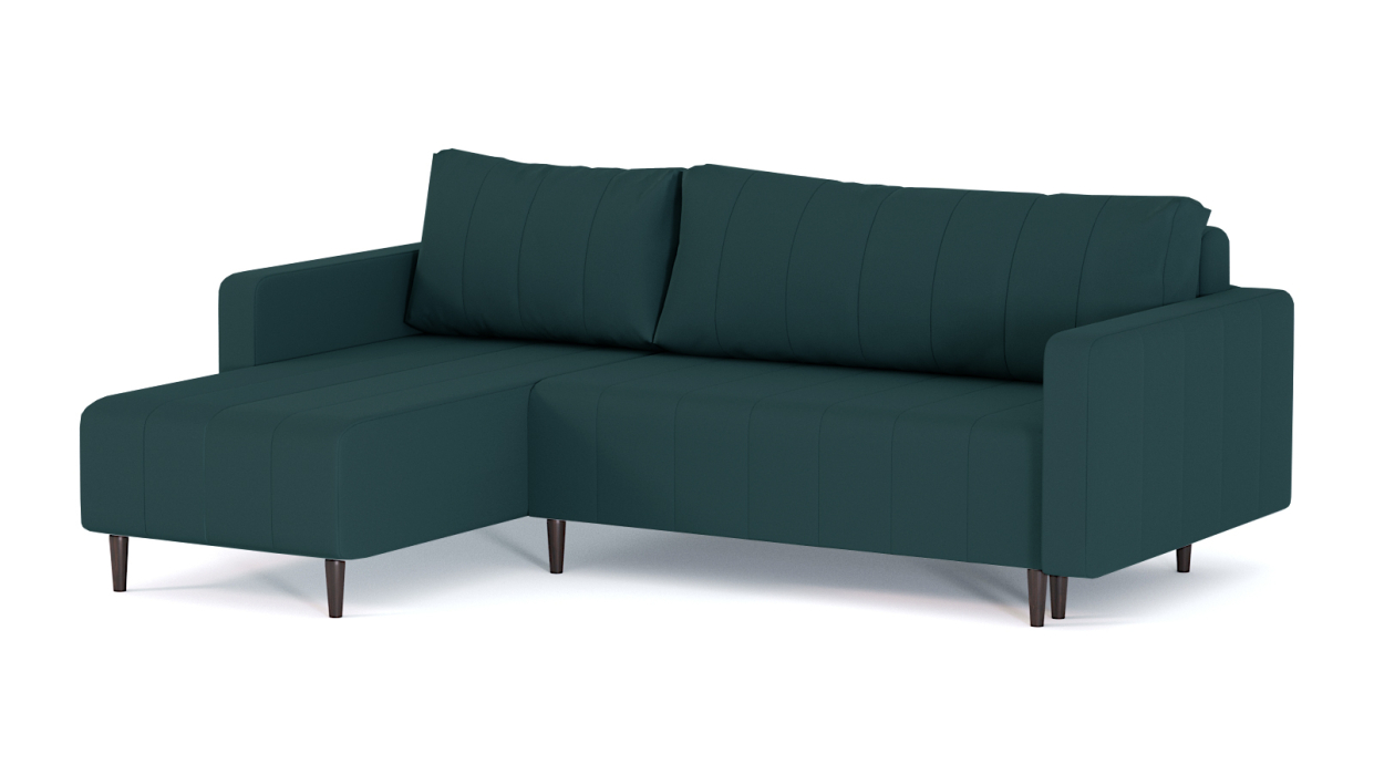 Диваны угловые в гостиную, Диван-кровать угловой Мартиника пантограф, велюр