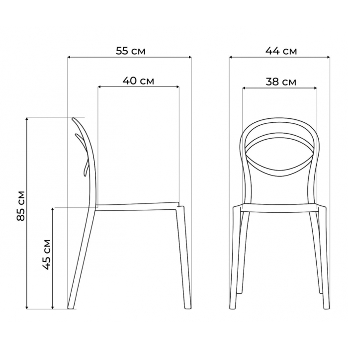 Стулья, Пластиковый стул Simple