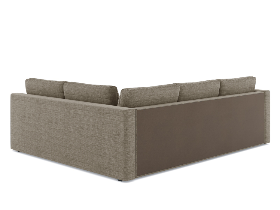 Диваны угловые в гостиную, Диван-кровать угловой Мансберг дельфин, рогожка Люкс