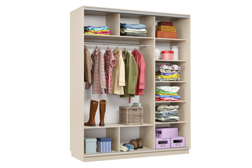 Шкафы-купе 3-х дверные, Шкаф-купе Премьер Лайт 24 (11;11;11) трехдверный