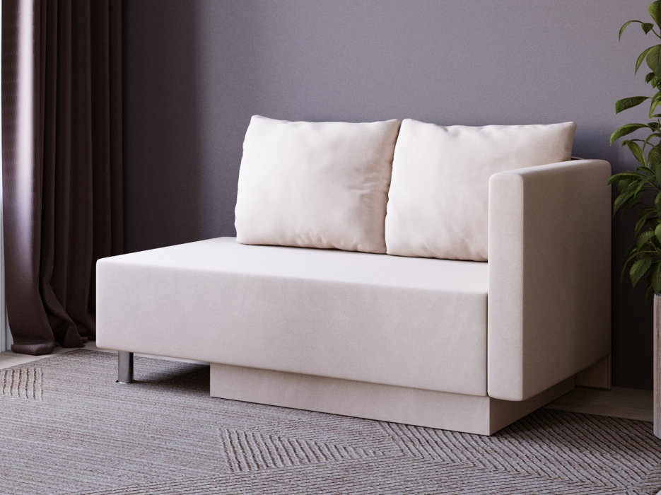 Диваны кровати со спальным местом, Кушетка Леон Lux, универсальный,  велюр