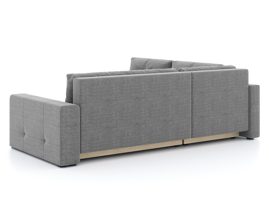 Диваны угловые в гостиную, Диван-кровать угловой Леос НПБ, рогожка Люкс