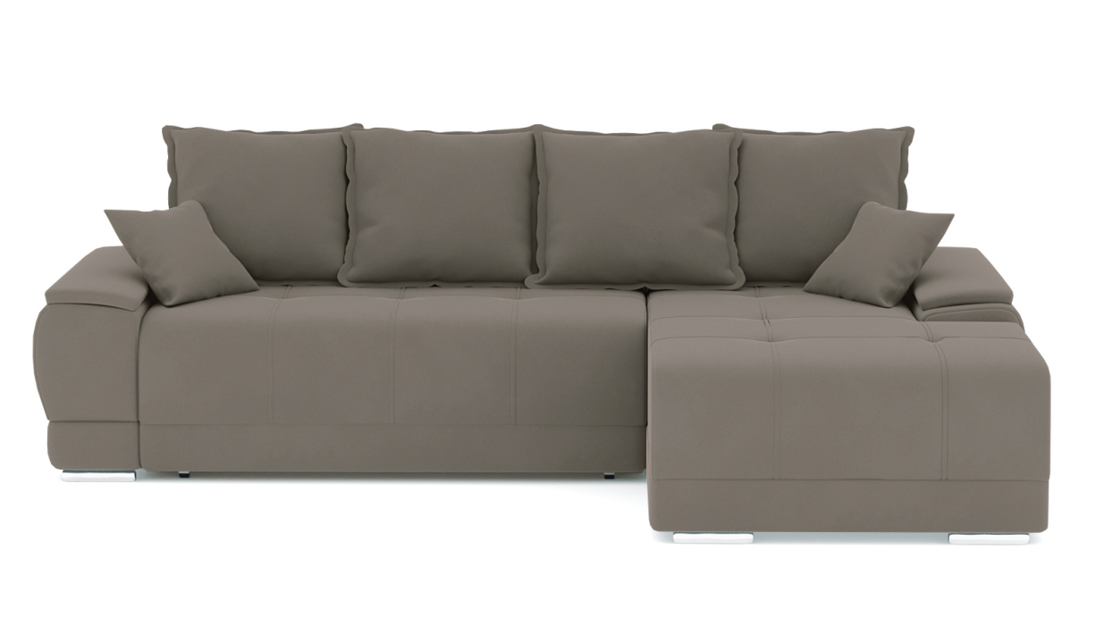 Диваны угловые в гостиную, Диван-кровать угловой Нордвикс Мини, велюр