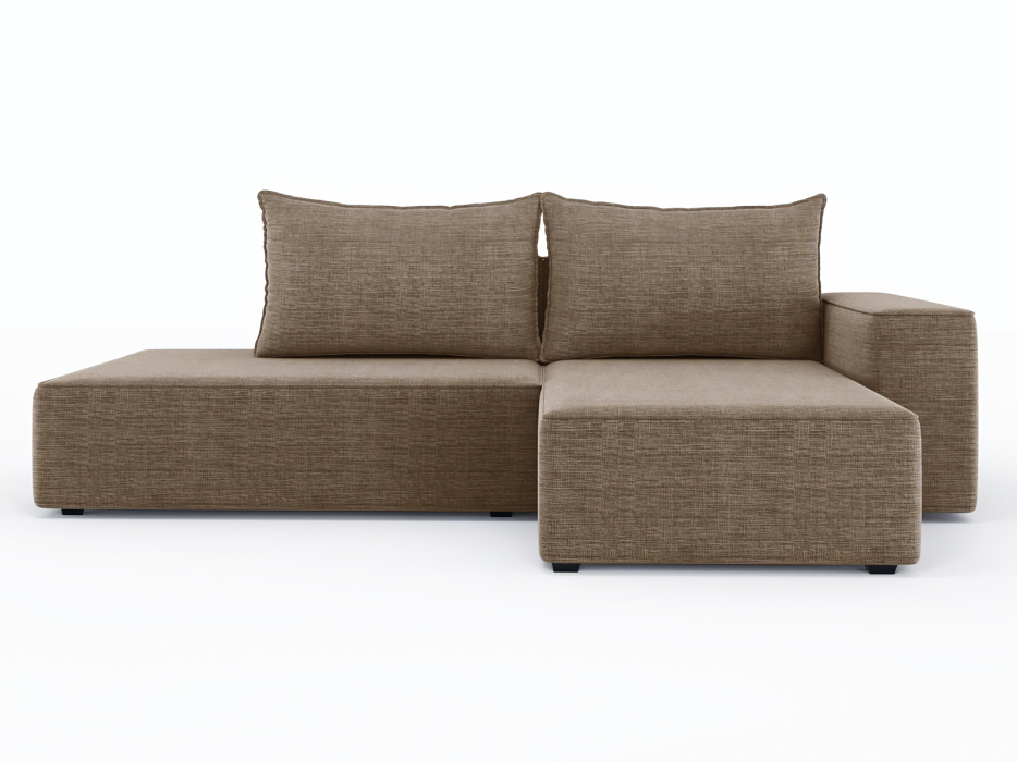 Диваны угловые в гостиную, Диван-кровать угловой Кензо еврокнижка, рогожка Люкс