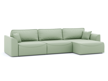 Диван-кровать угловой Рафаэль 3 секции еврокнижка НПБ, велюр