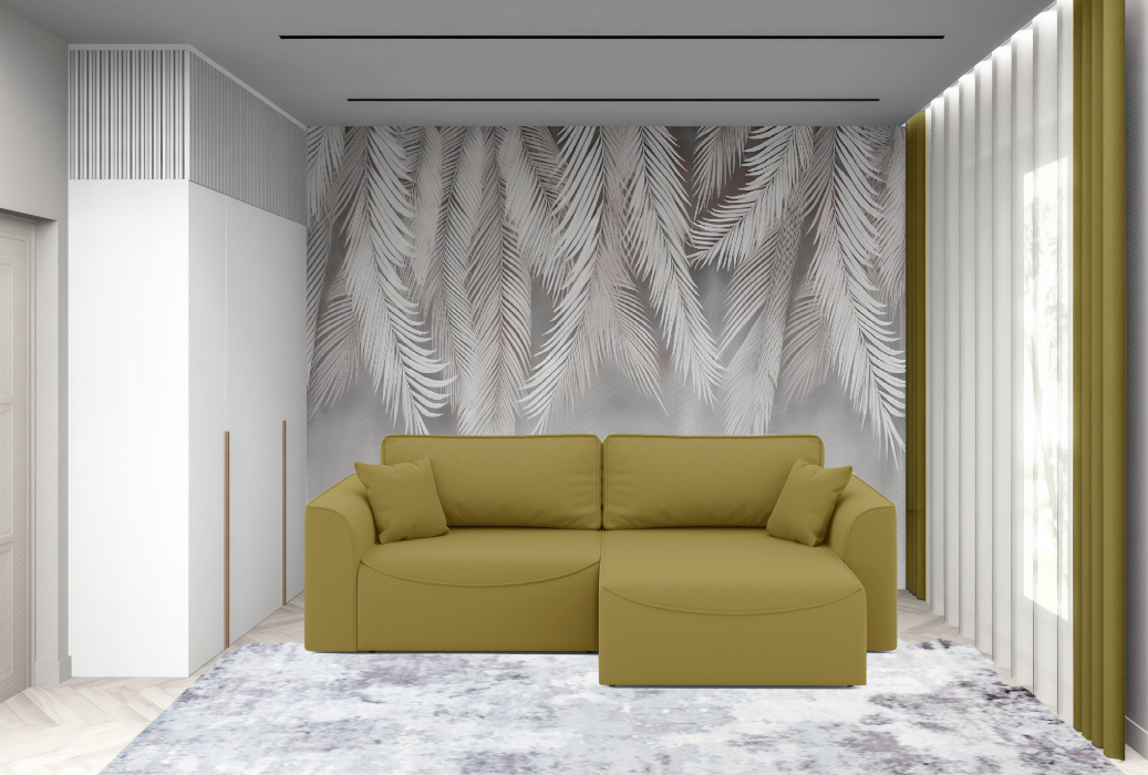 Мягкая мебель, Диван-кровать угловой Рафаэль еврокнижка НПБ, велюр