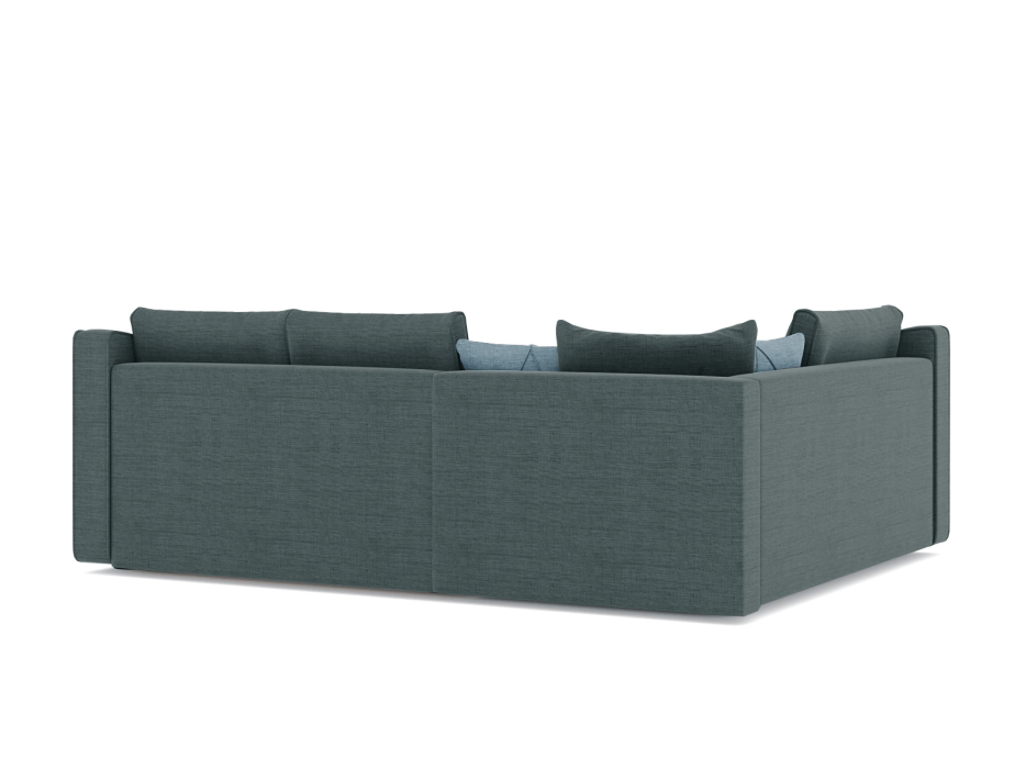 Диваны угловые в гостиную, Диван-кровать угловой Френсис дельфин, рогожка