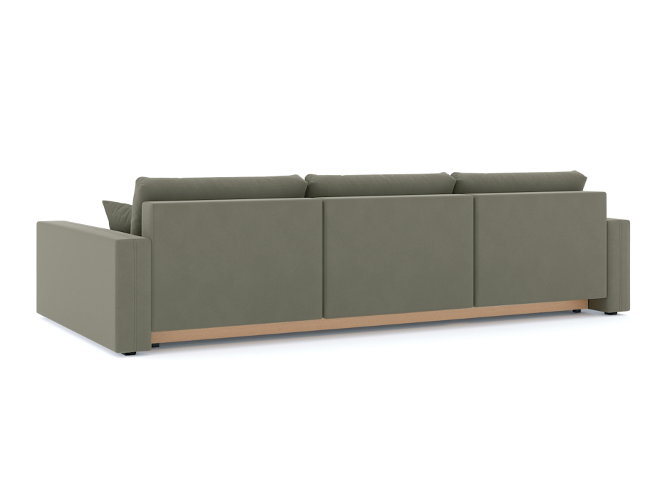 Диваны угловые в гостиную, Диван-кровать угловой Брест 3 секции еврокнижка, велюр