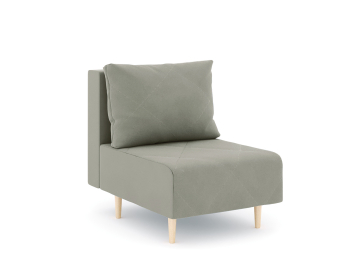 Кресло для отдыха Милли без подлокотников, велюр