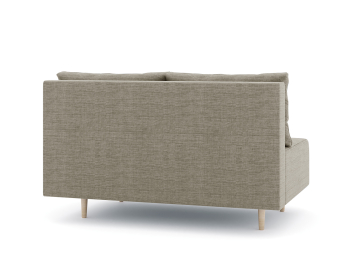 Диван прямой нераскладной Милли мини 2-х  местный без подлокотников, рогожка Люкс