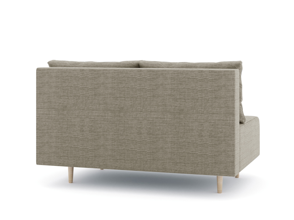 Дизайнерские диваны для гостиной, Диван прямой нераскладной Милли мини 2-х  местный без подлокотников, рогожка Люкс