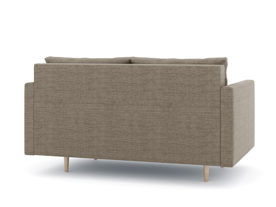 Диваны прямые кухонные, Диван прямой нераскладной Милли мини 2-х  местный с подлокотниками, рогожка Люкс