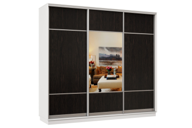 Шкаф-купе Премьер Лайт 59 (08;05;08) трехдверный