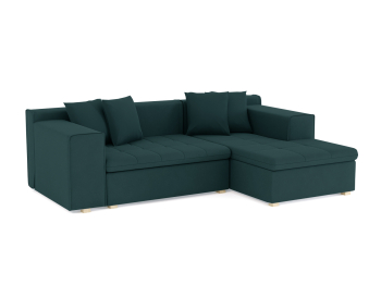 Диван угловой Чикаго без механизма, велюр