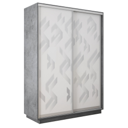 Шкаф-купе Экспресс 2-х дверный Фотопечать Ленты Стекла 160х45х240