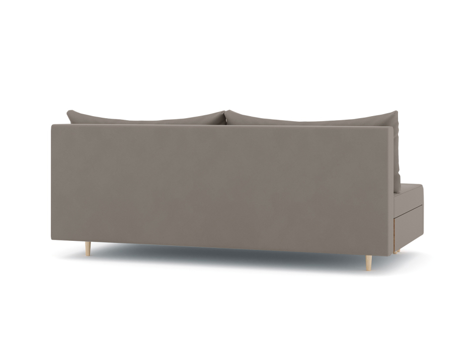 Диваны еврокнижки, Диван-кровать еврокнижка Смайл без подлокотников, велюр