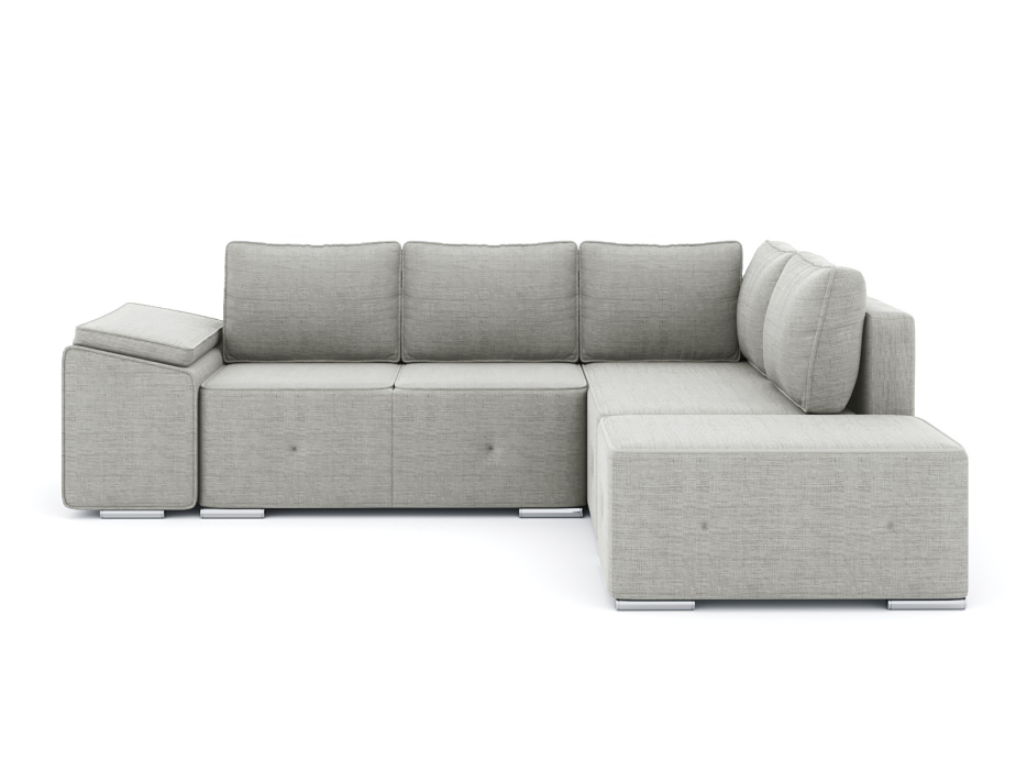 Диваны угловые в гостиную, Диван-кровать угловой Хавьер  ПБ еврокнижка, рогожка Люкс