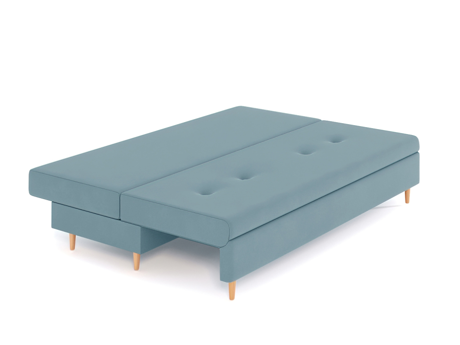 Диваны еврокнижки, Диван-кровать Белфаст без подлоктоников еврокнижка, велюр