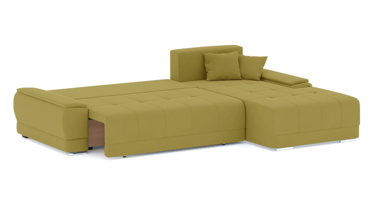 Гостиная, Диван-кровать угловой Нордвикс ПБ, велюр