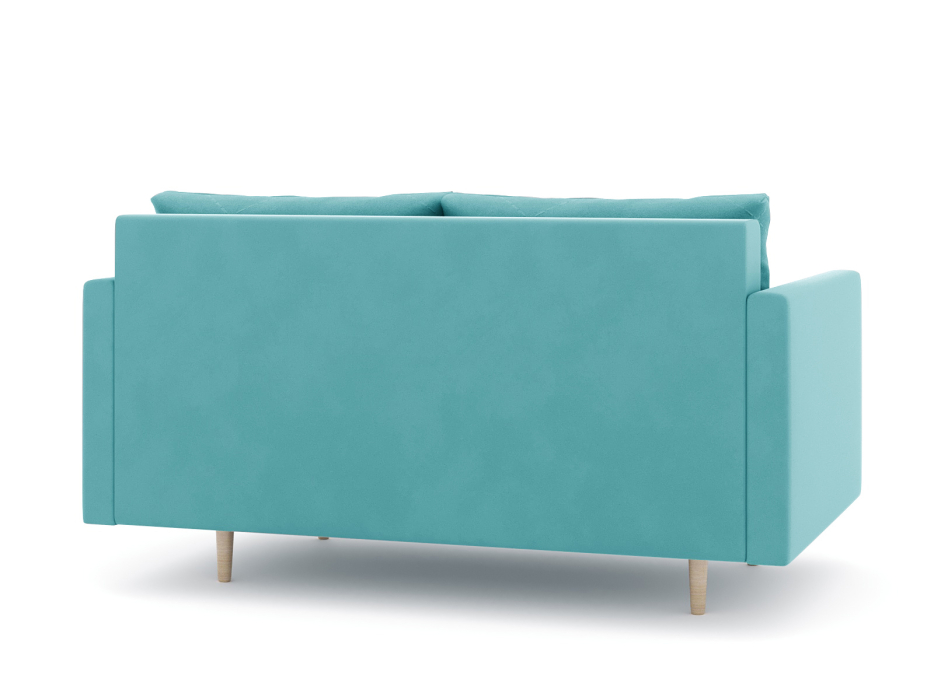 Диваны прямые кухонные, Диван прямой нераскладной Милли мини 2-х  местный с подлокотниками, велюр