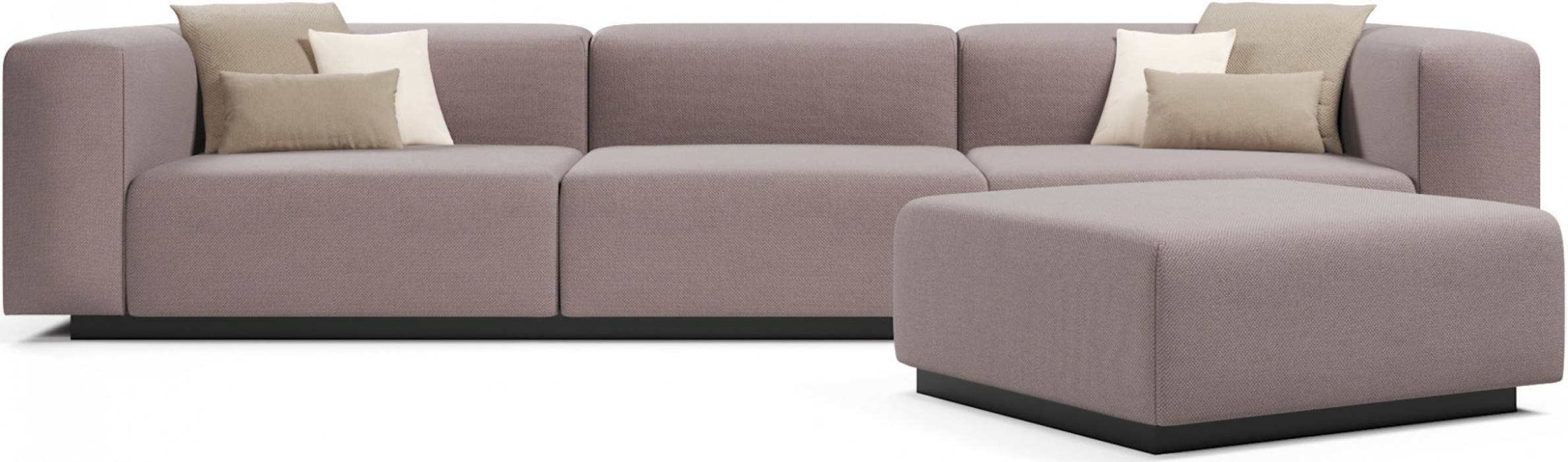 Диваны прямые, Диван прямой модульный нераскладной Наполи 2, велюр