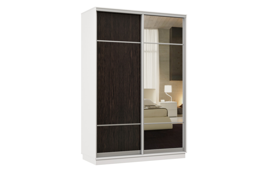 Шкафы-купе, Шкаф-купе Премьер Лайт 02 Мини (08;11) двухдверный