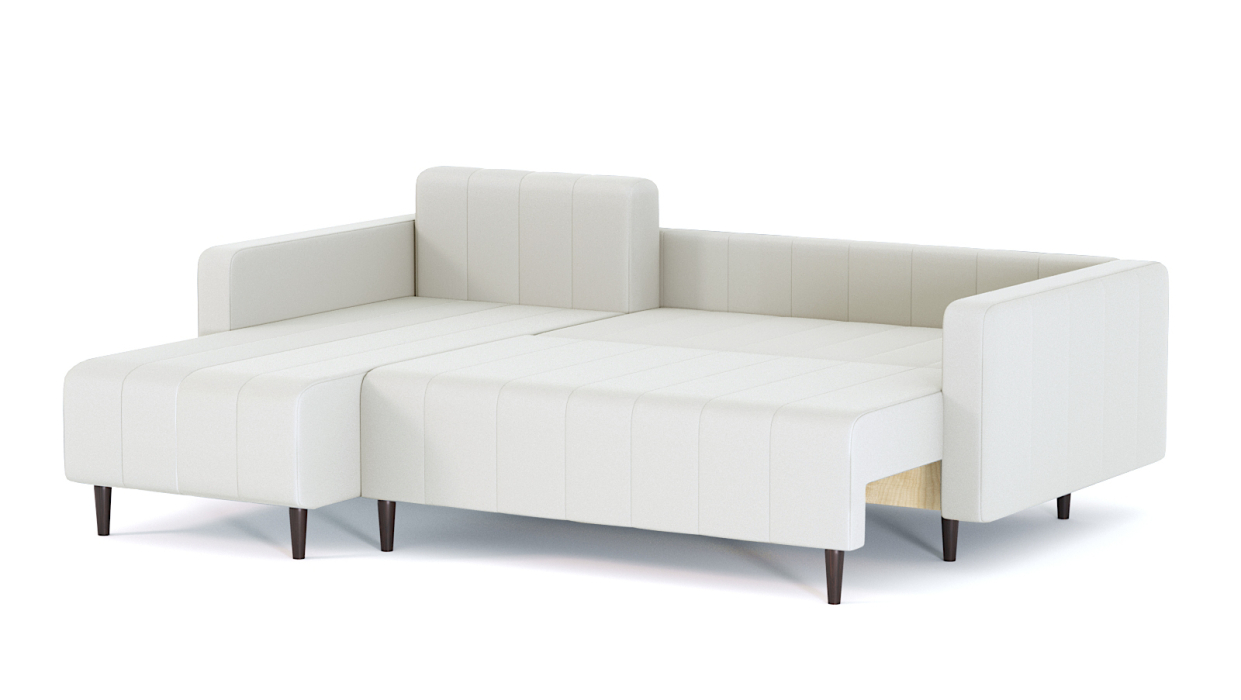 Диваны угловые в гостиную, Диван-кровать угловой Мартиника пантограф, велюр