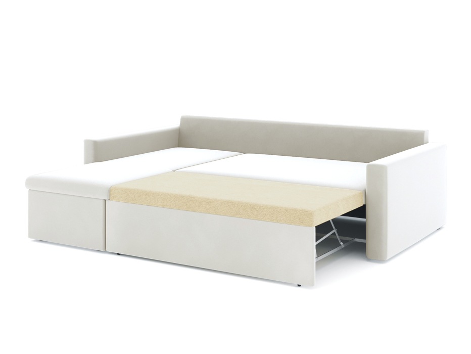 Диваны угловые в гостиную, Диван-кровать угловой Турин дельфин, велюр