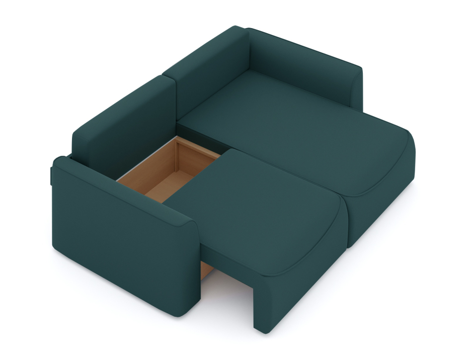 Мягкая мебель, Диван-кровать угловой Рафаэль еврокнижка НПБ, велюр