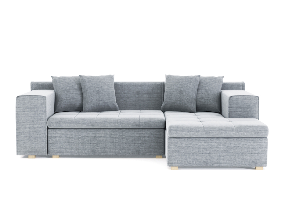 Диваны угловые в гостиную, Диван угловой Чикаго без механизма, рогожка