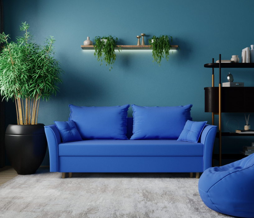 Диваны еврокнижки, Прямой диван Наоми,еврокнижка,велюр