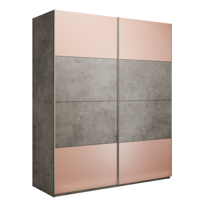 Шкафы-купе 2-х дверные, Шкаф-купе Эста 2-х дверный ДСП/Стекла пудра/Доводчик 160х66х240