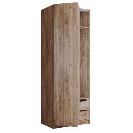 Шкаф складной Е1 Локер ("Гармошка" с системой Push to Move/Левый)81х52.5х220 см, с модулем