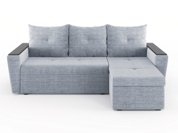 Диван-кровать угловой Дубай Майами еврокнижка трехсекционная, рогожка Люкс