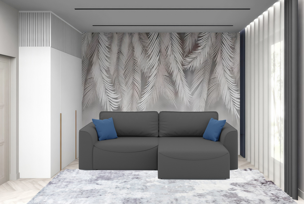 Мягкая мебель, Диван-кровать угловой Рафаэль еврокнижка НПБ, велюр