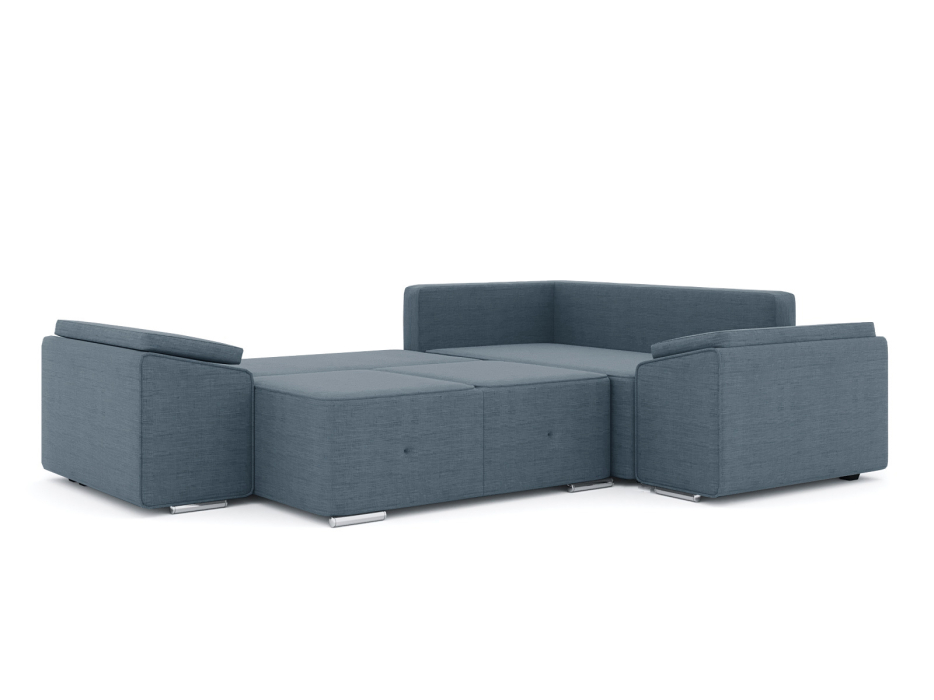 Диваны угловые в гостиную, Диван-кровать угловой Хавьер 1 ПБ еврокнижка, рогожка