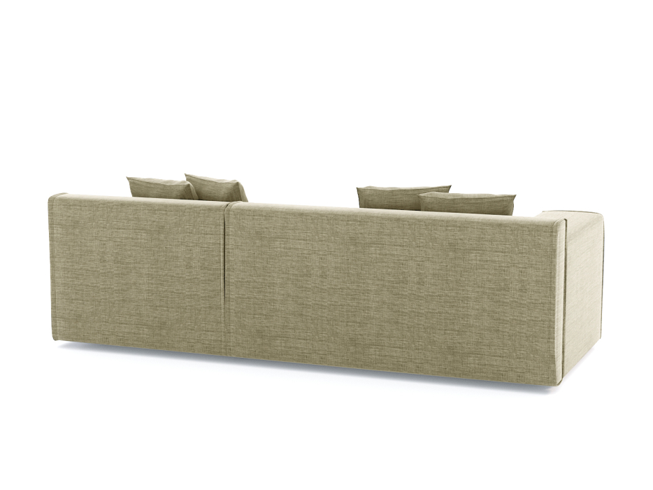 Диваны угловые в гостиную, Диван угловой Чикаго без механизма, рогожка