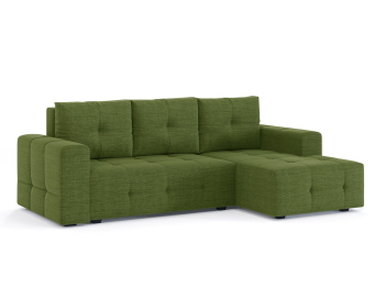 Диван-кровать угловой Прадо, еврокнижка, рогожка Люкс