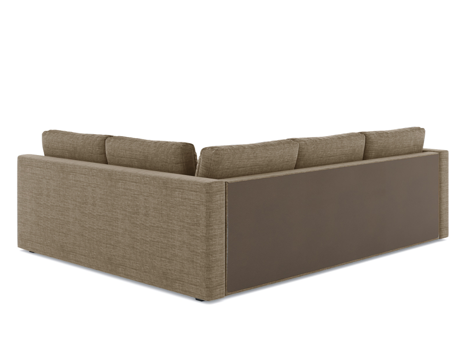 Диваны угловые в гостиную, Диван-кровать угловой Мансберг дельфин, рогожка Люкс