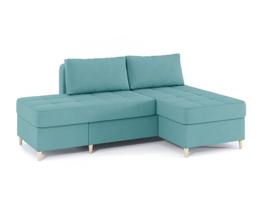 Диваны угловые в гостиную, Диван-кровать угловой Оливер 2 еврокнижка-трансформер, велюр