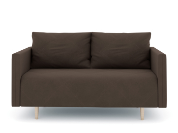 Диван прямой нераскладной Милли мини 2-х  местный с подлокотниками, велюр