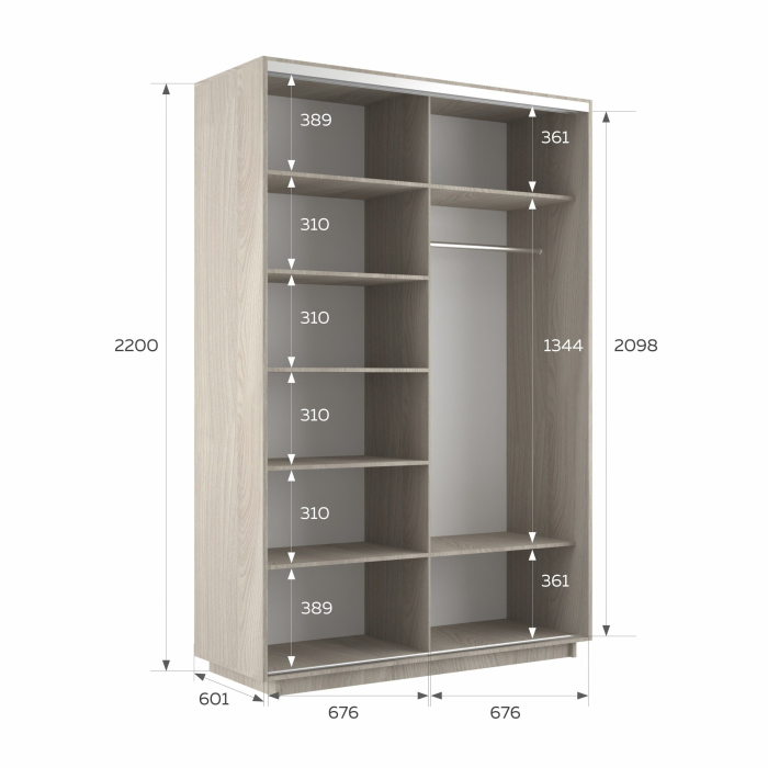 Шкафы-купе 2-х дверные, Шкаф-купе Экспресс 2-х дверный Фотопечать Ленты Стекла 140х60х220
