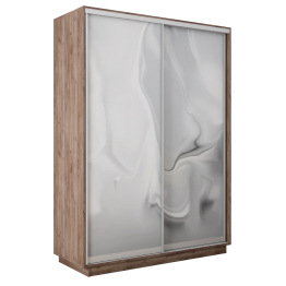 Шкаф-купе Экспресс 2-х дверный Фотопечать Шелк Стекла 160х60х240