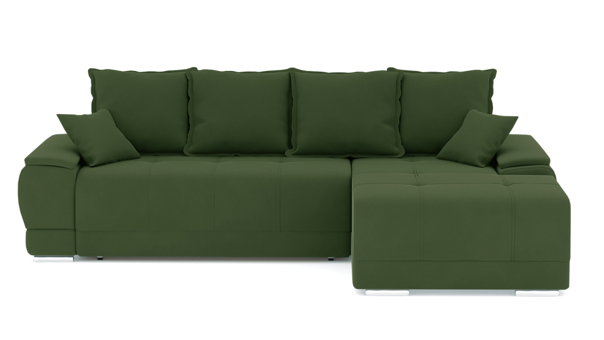 Диваны угловые в гостиную, Диван-кровать угловой Нордвикс Мини, велюр