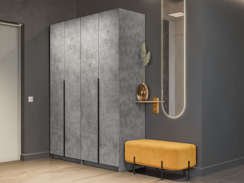 Распашной шкаф Локер 800+800 (Гармошка) 