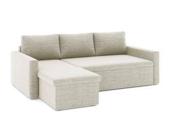 Диван-кровать угловой Турин дельфин, рогожка