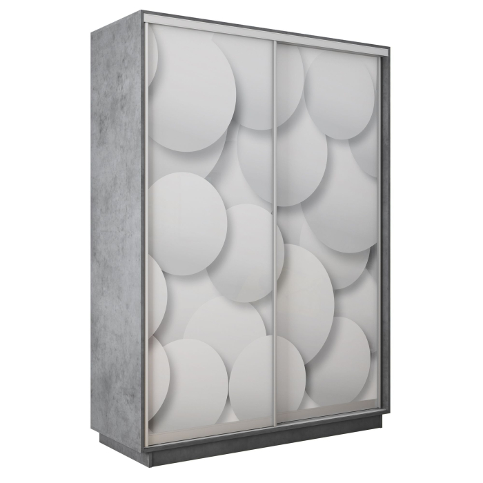 Шкафы-купе 2-х дверные, Шкаф-купе Экспресс 2-х дверный Фотопечать Шары Стекла 160х45х240